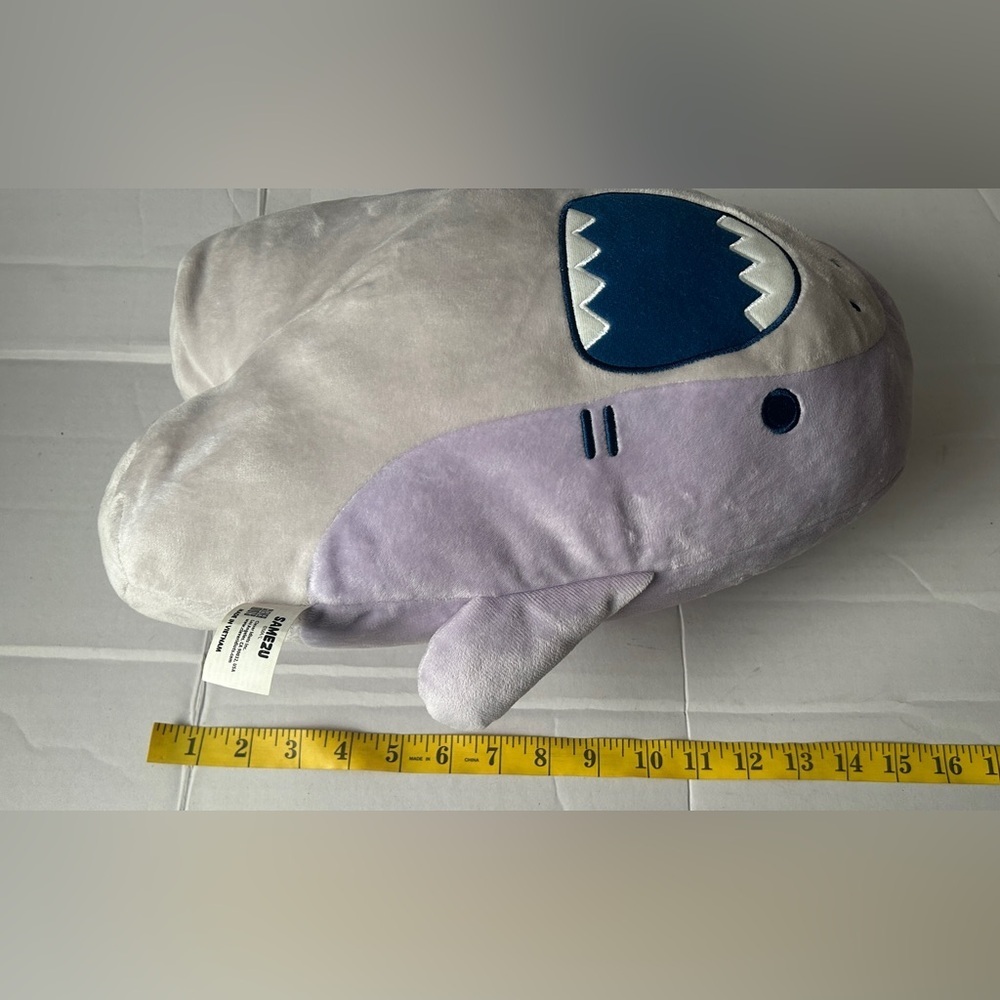 Purple Shark Plush Stuffed Toy - Picture 4 of 4
